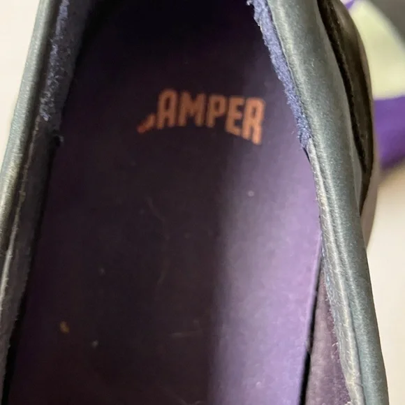 Camper Dub Purple suede Sneakers with Black Trim - Picture 3 of 14